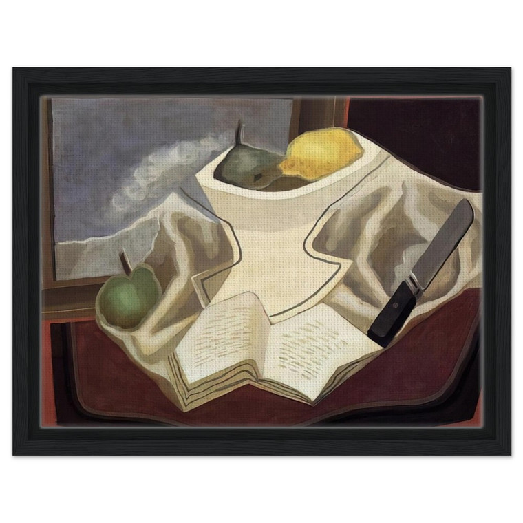 Juan Gris  THE TABLE IN FRONT OF THE PICTURE 1926 Framed Canvas