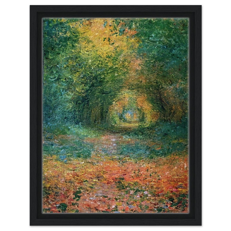 claude monet  The Undergrowth in the Forest of SaintGermain Framed Canvas