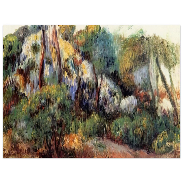 PierreAuguste Renoir  Purple Landscape Aluminum Print