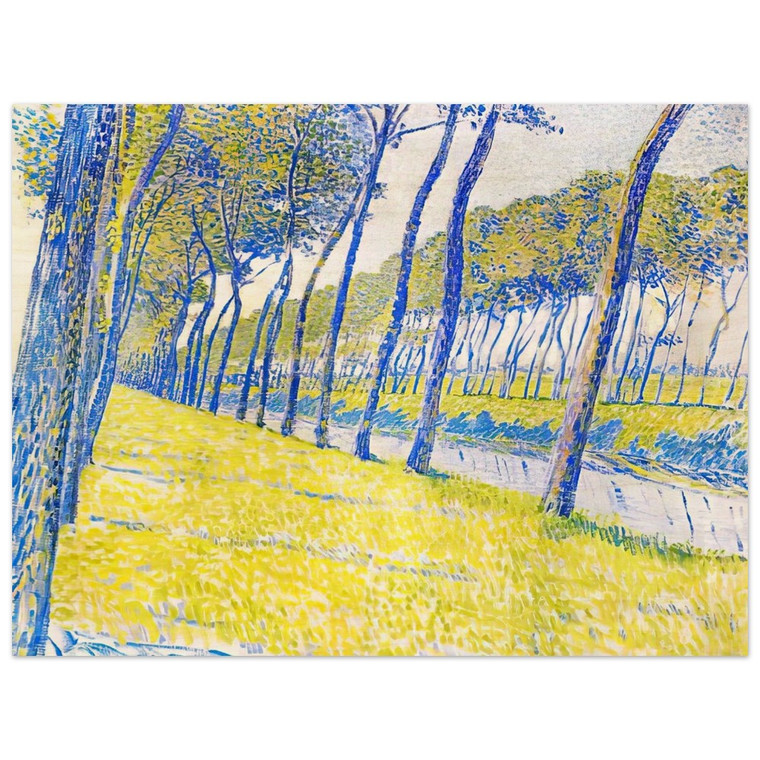 Theo van Rysselberghe  CANAL IN FLANDERS 1894 Wood Print