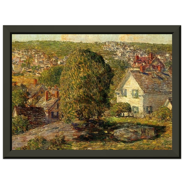Childe Hassam Outskirts of East Gloucester Premium Metal Framed Art Print Poster