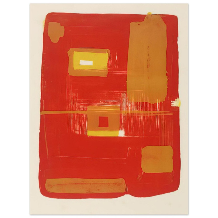 Patrick Heron  Red and Yellow Image  1958 Aluminum Print