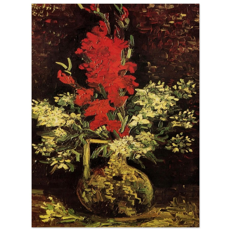 Vincent van Gogh  Vase with Gladioli and Carnations Wood Print