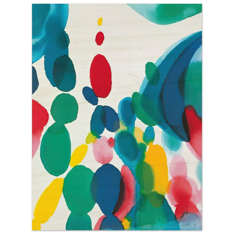 Alice Baber  Abstract Composition N1 Wood Print