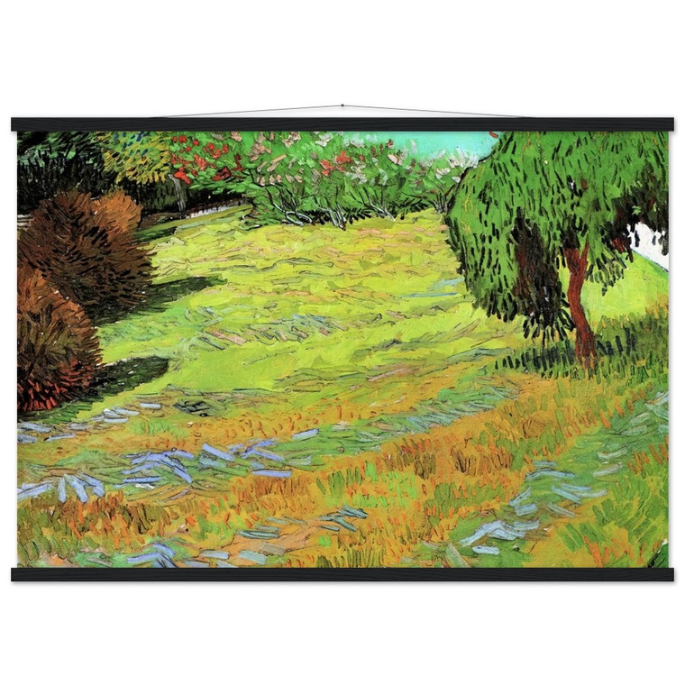Van Gogh Sunny Lawn Public Park Matte Paper Poster with Hanger