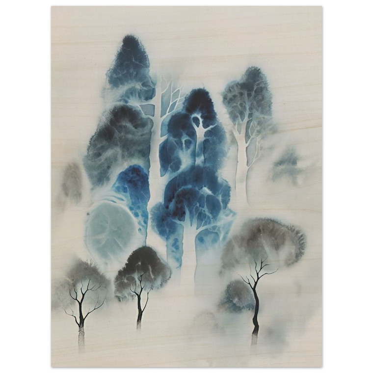 Eyvind Earle  Woodland Wood Print