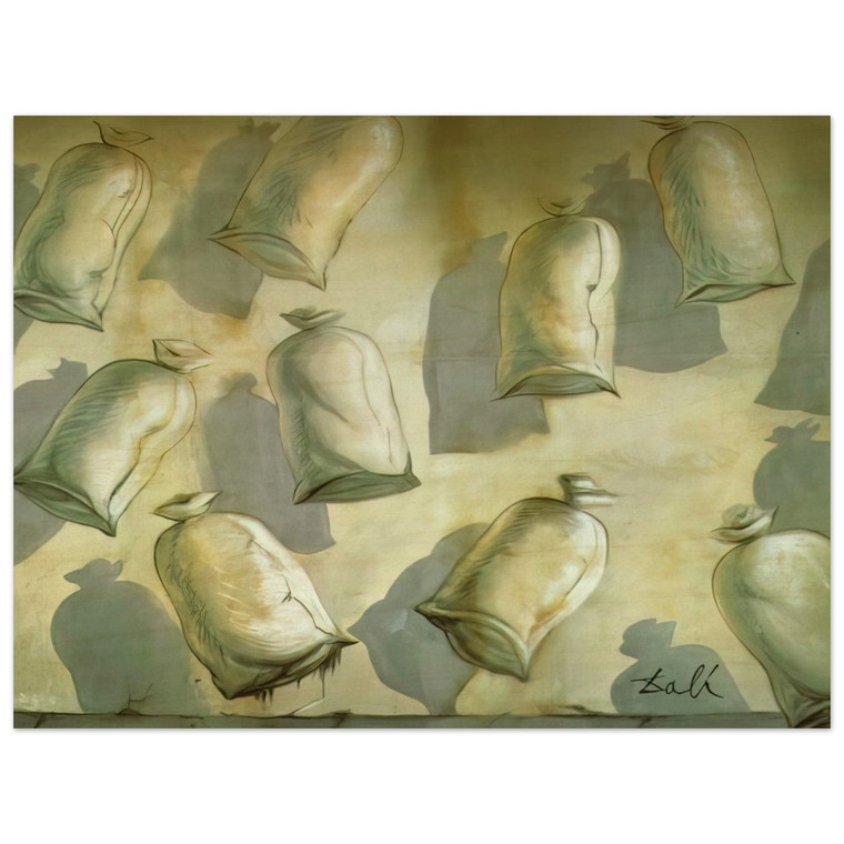 Salvador Dali  SET DESIGN FOR THE BALLET LOS SACOS DEL MOLINERO 2 Wood Print