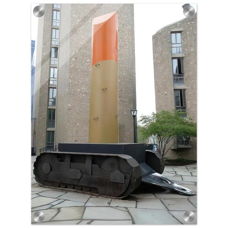Claes Oldenburg  LIPSTICK ASCENDING ON CATERPILLAR TRACKS 1969 Acrylic Print