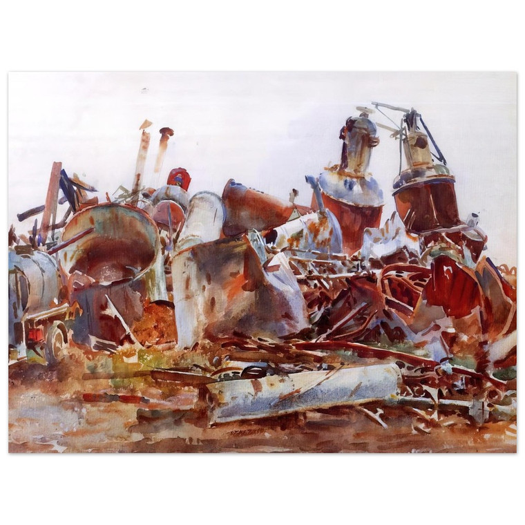 John Singer Sargent  A Wrecked Sugar Refinery Aluminum Print