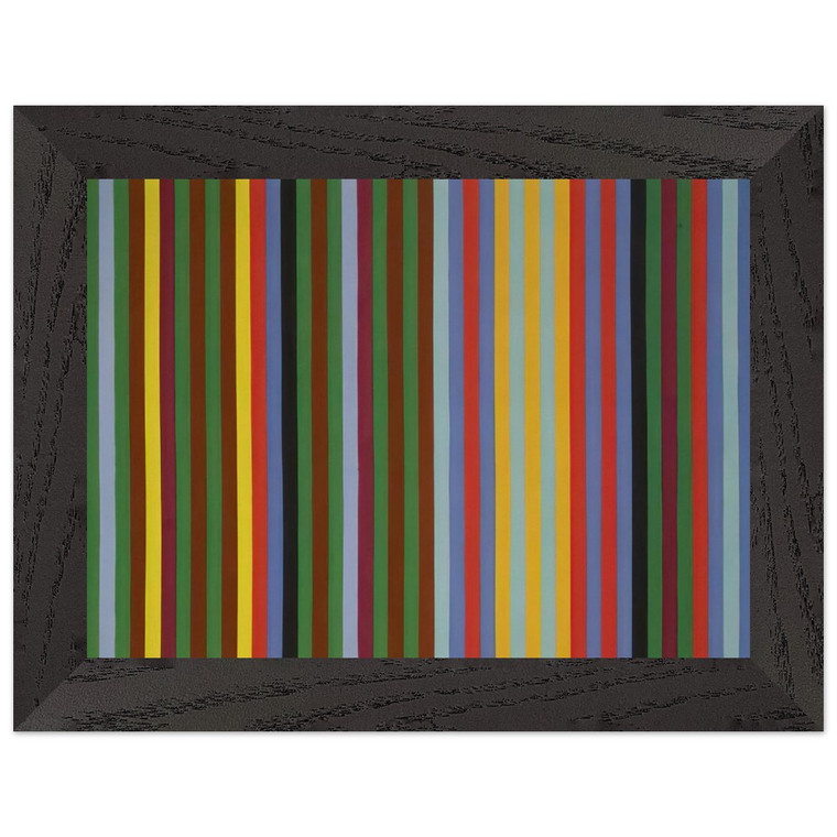 Gene Davis  Circus Sounds  1967 Premium Wooden Framed Art Print / Poster