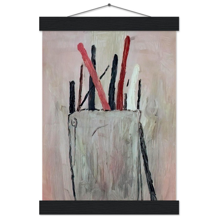 Philip Guston  BRUSHES 1969 Museum-Quality Matte Paper Poster with Hanger