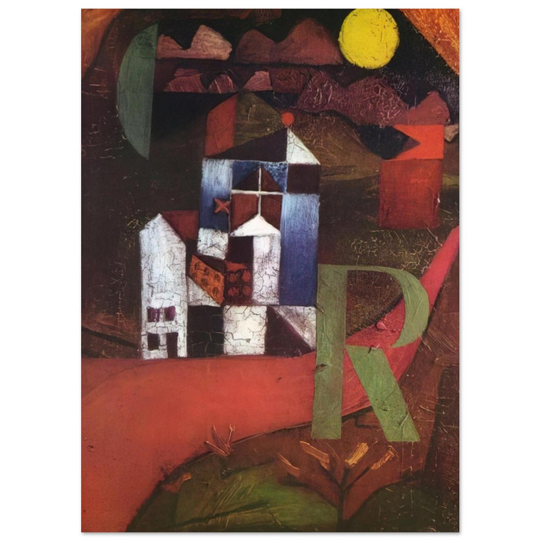 Paul Klee  VILLA R 1919 Fine Art Poster / Art Print
