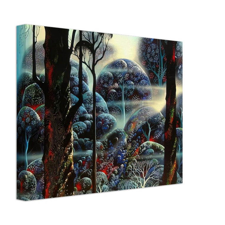 Eyvind Earle  Mist in the Dark Woods Canvas