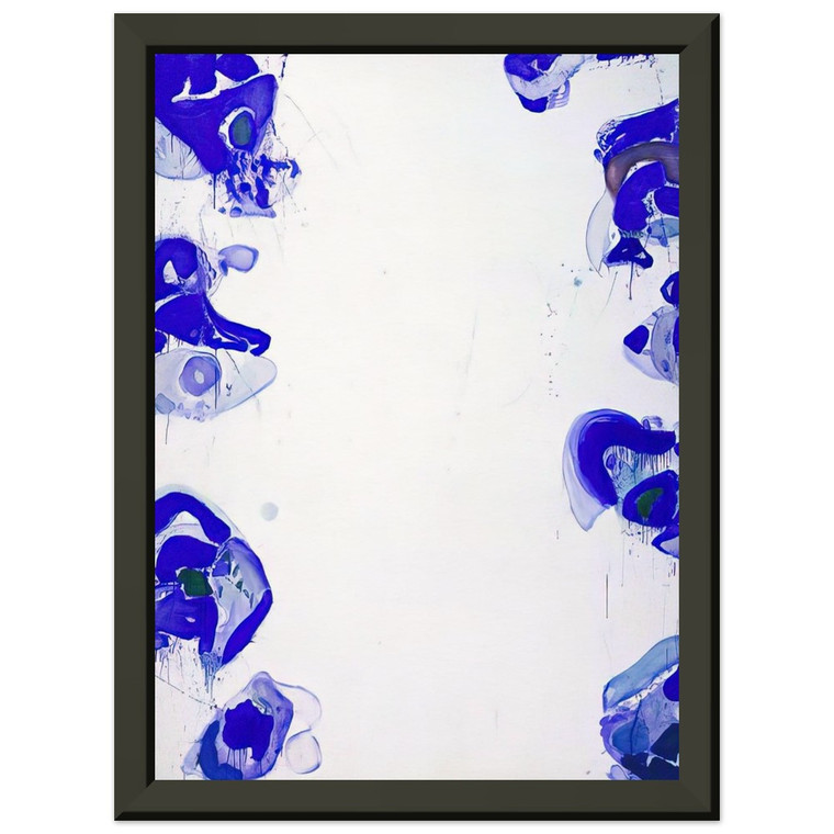 Sam Francis  Blue Balls Premium Metal Framed Art Print / Poster