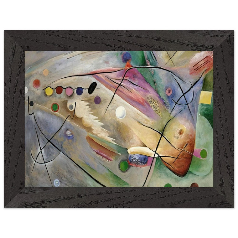 Rudolf Bauer  LINES 1922 Premium Wooden Framed Art Print / Poster