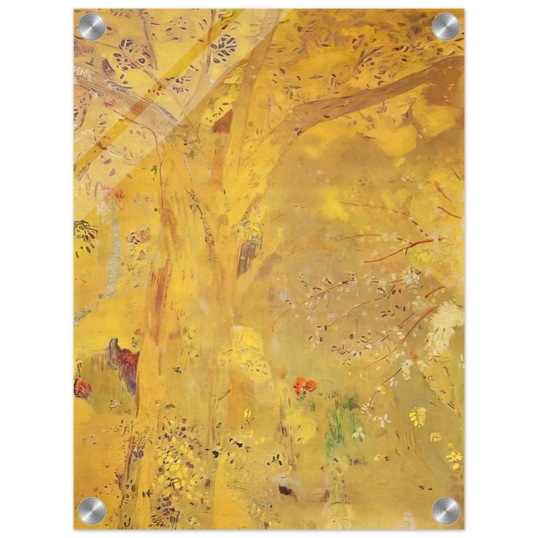 Odilon Redon  TREE AGAINST A YELLOW BACKGROUND 1901 Acrylic Print