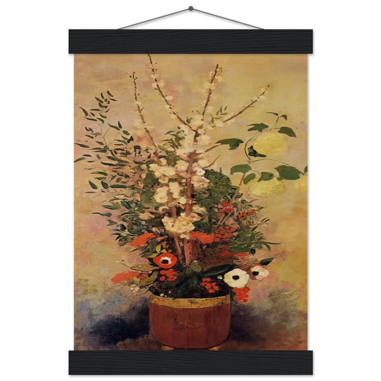 Redon Flowers Vase Apple Tree Museum-Quality Matte Paper Poster with Hanger