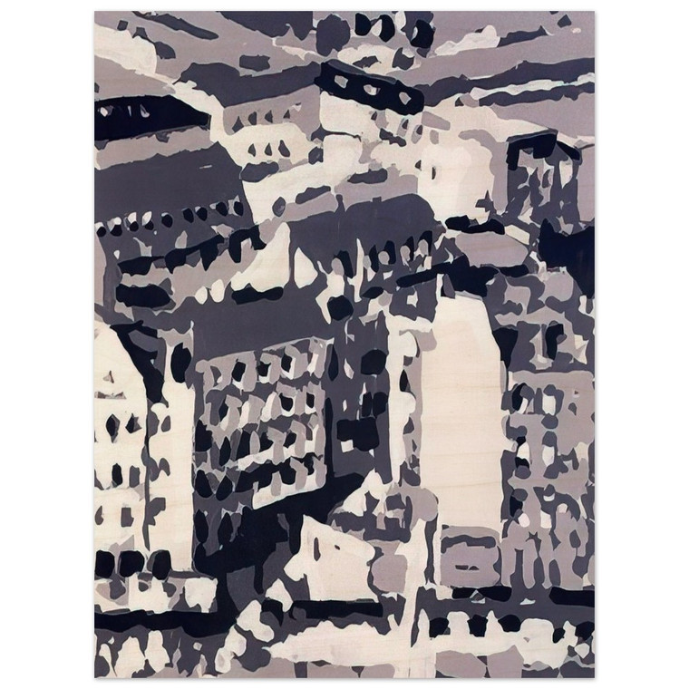 Gerhard Richter  TOWNSCAPE 1969 2 Wood Print