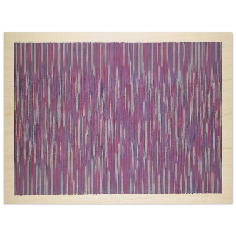 Gene Davis  Red Picnic  1984 Wood Print