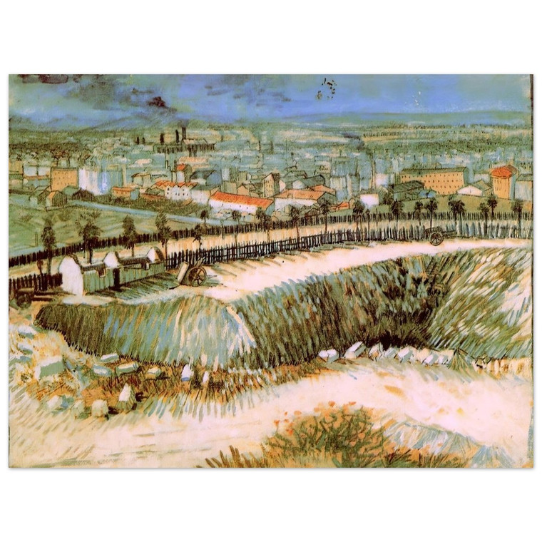 Vincent van Gogh  Outskirts of Paris near Montmartre Aluminum Print