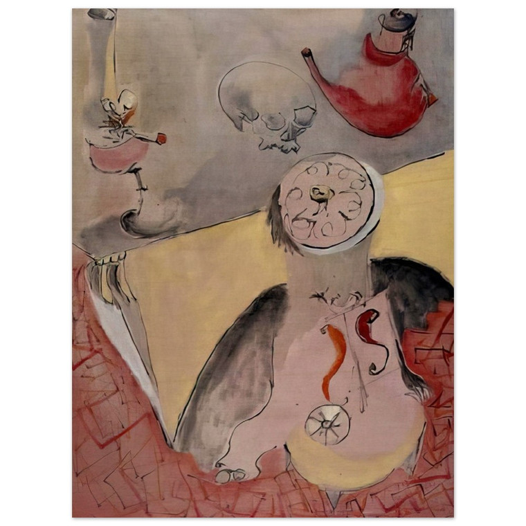 Norman Bluhm  Still Life  1948 Wood Print