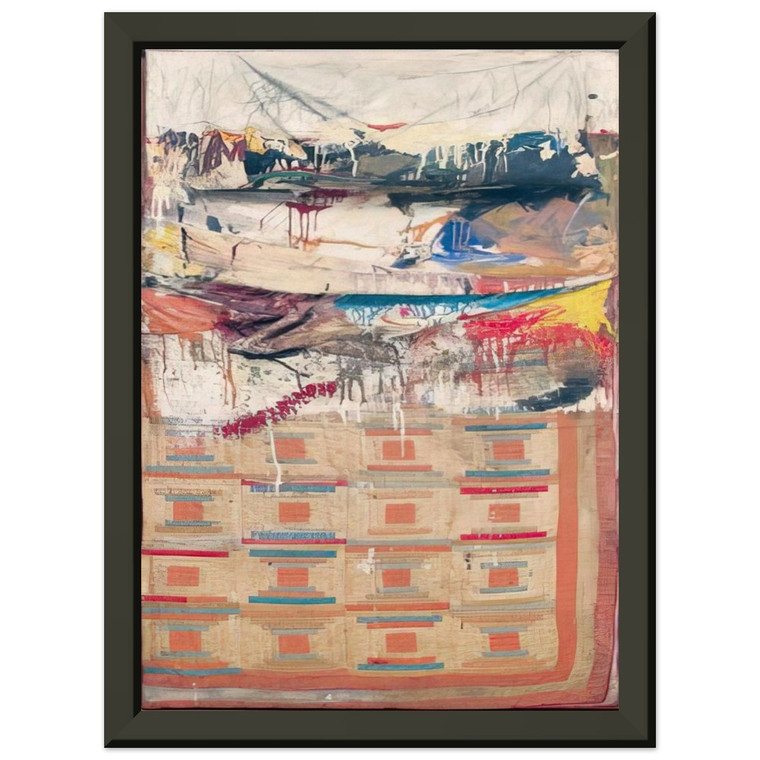 Robert Rauschenberg  BED Premium Metal Framed Art Print / Poster