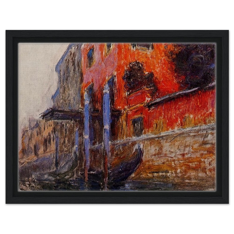 claude monet  The Red House Framed Canvas