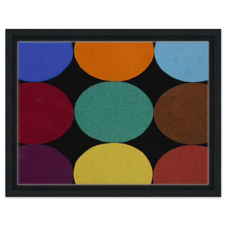 Ellsworth Kelly  Nine Colors Framed Canvas