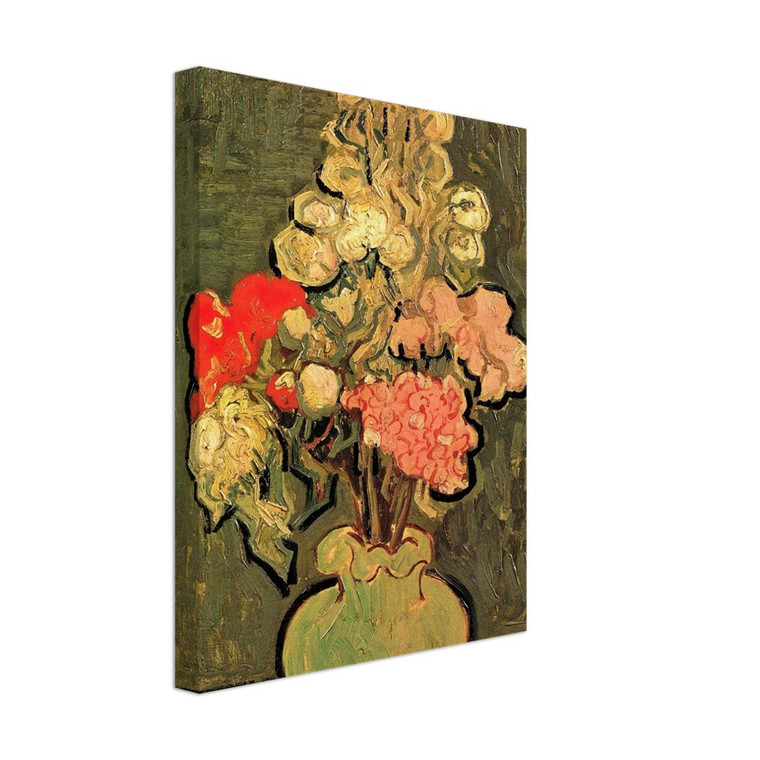 Vincent van Gogh  Still Life Vase with RoseMallows Canvas