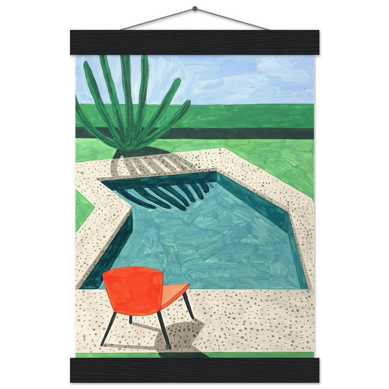 David Hockney  David Hockney N8 Museum-Quality Matte Paper Poster with Hanger