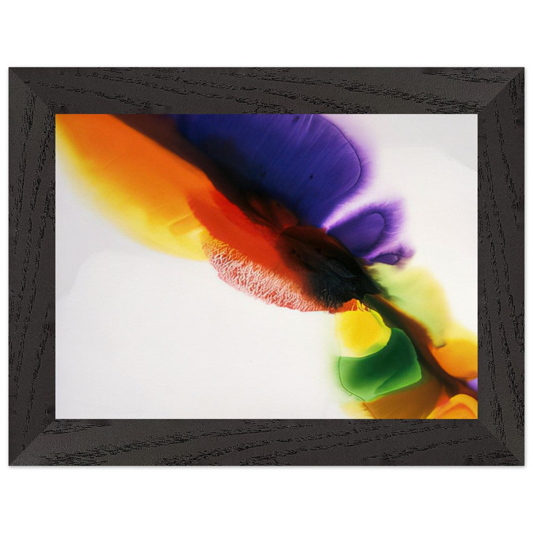 Paul Jenkins Phenomena Tibetan Flange 1973 Wooden Framed Art Print Poster