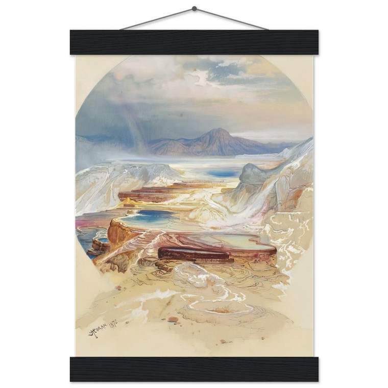 Thomas Moran Minerva Terrace Yellowstone Matte Poster with Hanger