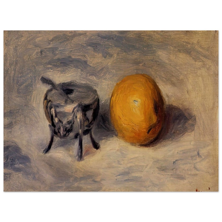 PierreAuguste Renoir  Sugar Bowl and Lemon Wood Print