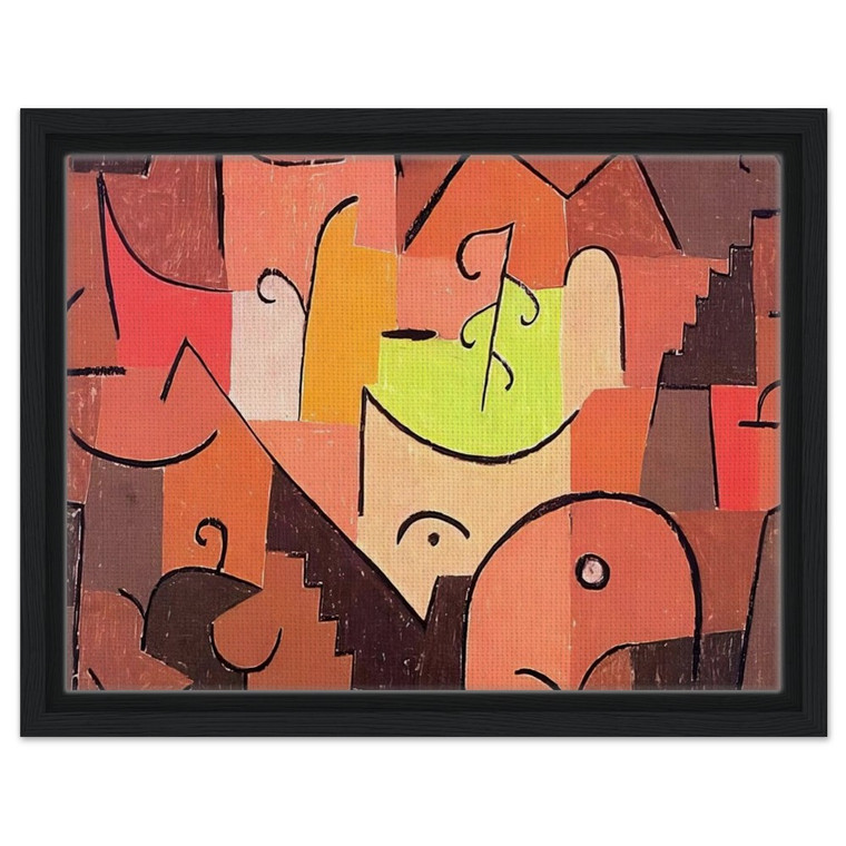 Paul Klee  STAGE LANDSCAPE 1922 Framed Canvas