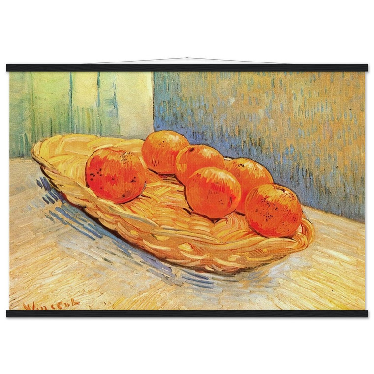 Van Gogh Still Life with Basket Oranges Matte Poster with Hanger