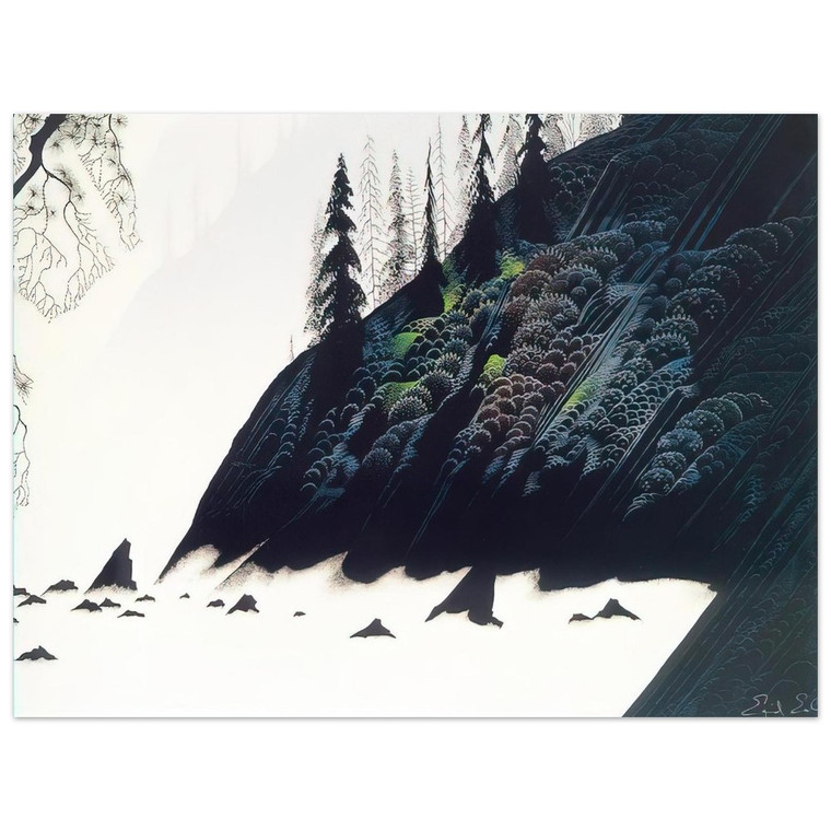 Eyvind Earle  Spruce Redwoods and Pine Aluminum Print