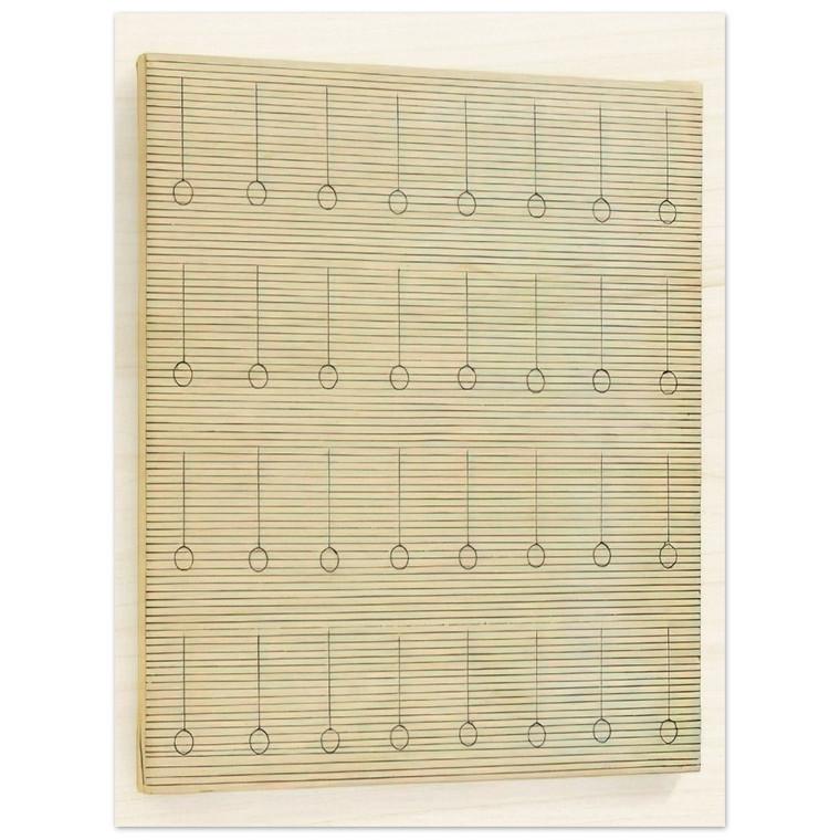 Agnes Martin  Drops Wood Print