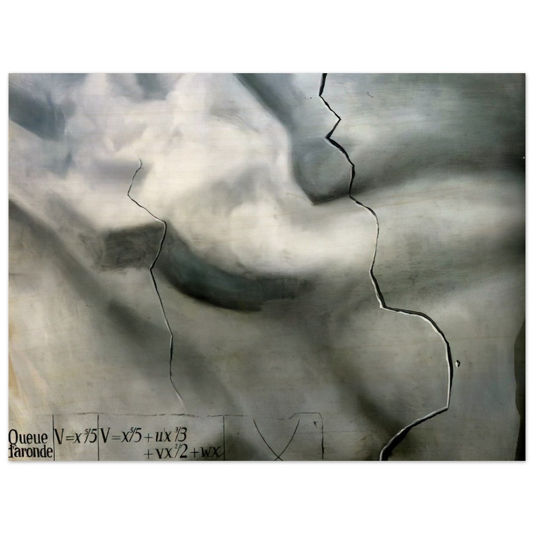 Salvador Dali  TOPOLOGICAL ABDUCTION OF EUROPE HOMAGE TO RENE THOM Wood Print