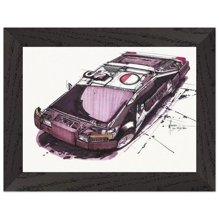 Syd Mead  Syd Mead N4 Premium Wooden Framed Art Print / Poster