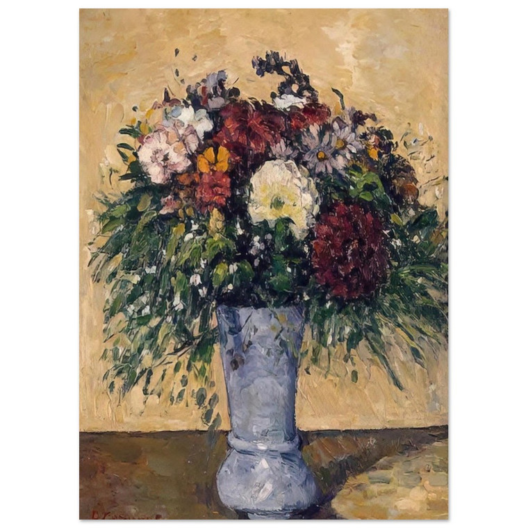 Paul Cezanne  FLOWERS IN A BLUE VASE N2 Fine Art Poster / Art Print