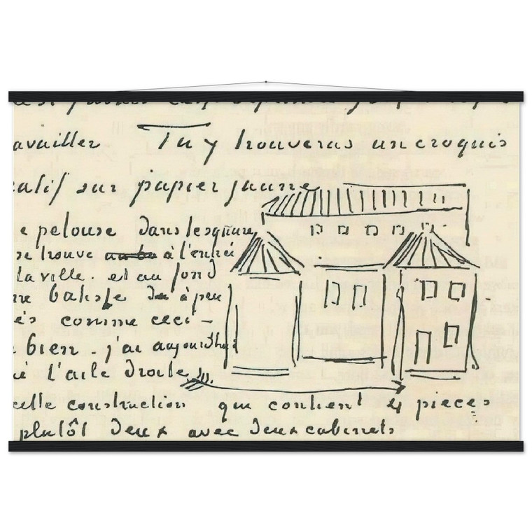 Vincent van Gogh  Vincents House Museum-Quality Matte Paper Poster with Hanger