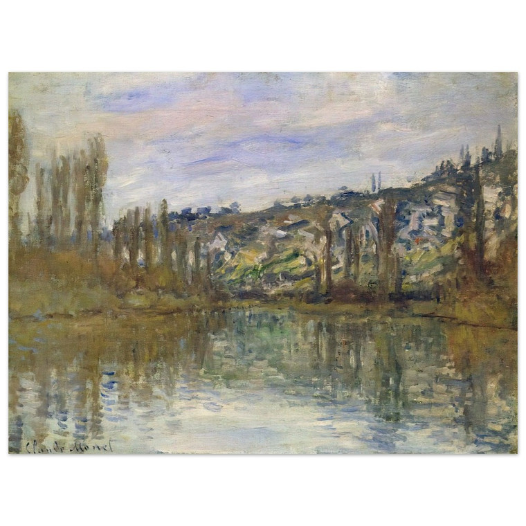 claude monet  The Seine near Vetheuil Wood Print