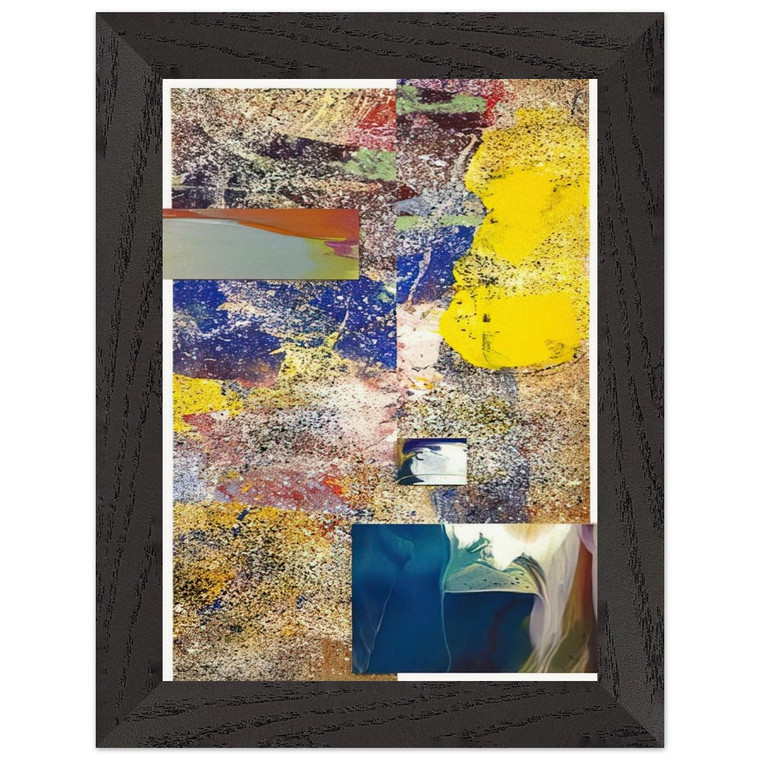 Sam Gilliam  Remembering Girls Ajar Premium Wooden Framed Art Print / Poster