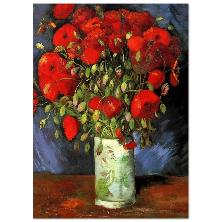 Vincent van Gogh  Vase with Red Poppies Fine Art Poster / Art Print