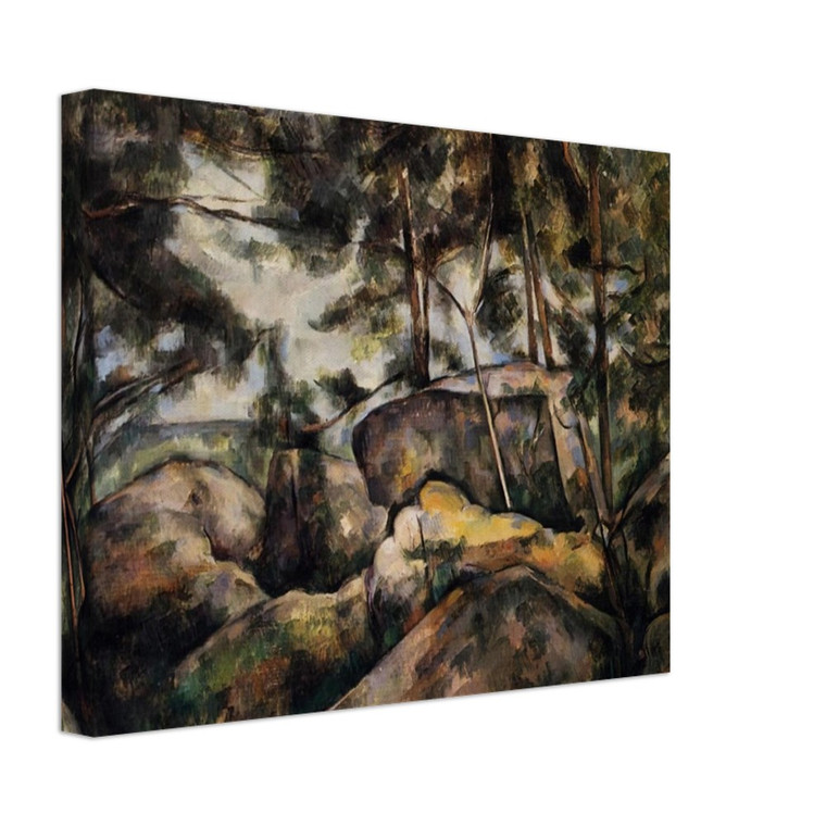 Paul Cezanne  Rocks at Fountainebleau Canvas