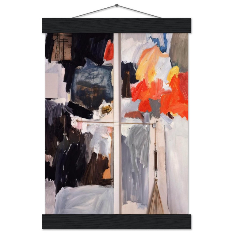 Robert Rauschenberg STUDIO PAINTING 1961 1 Matte Paper Poster with Hanger