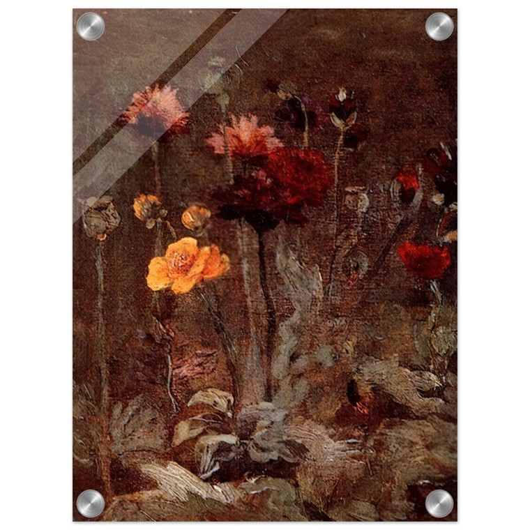 Vincent van Gogh  Still Life with Scabiosa and Ranunculus Acrylic Print