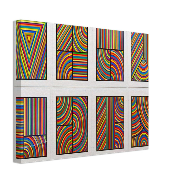 Sol LeWitt  Color Bands Wadsworth Portfolio Canvas