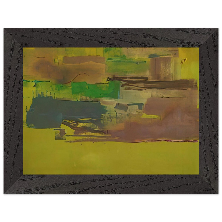 Helen Frankenthaler  August Deep  1978 Premium Wooden Framed Art Print / Poster