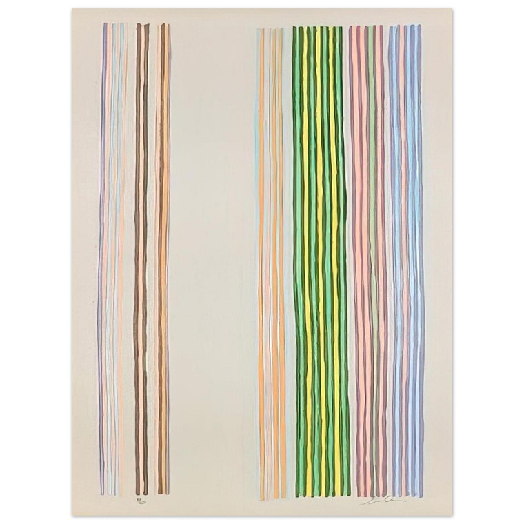 Gene Davis  Royal Curtain  1980 Aluminum Print